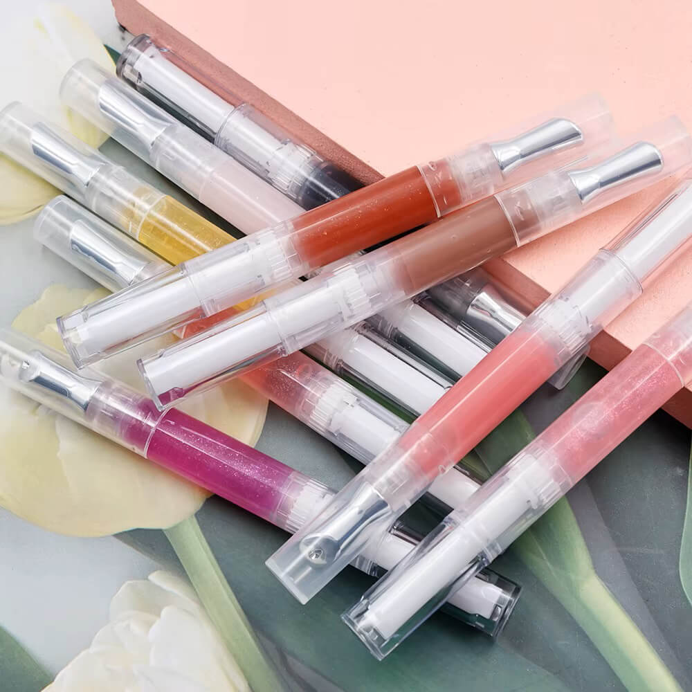 14 color lip oil magic color changing moisturizing vegan shimmer lip tint oil