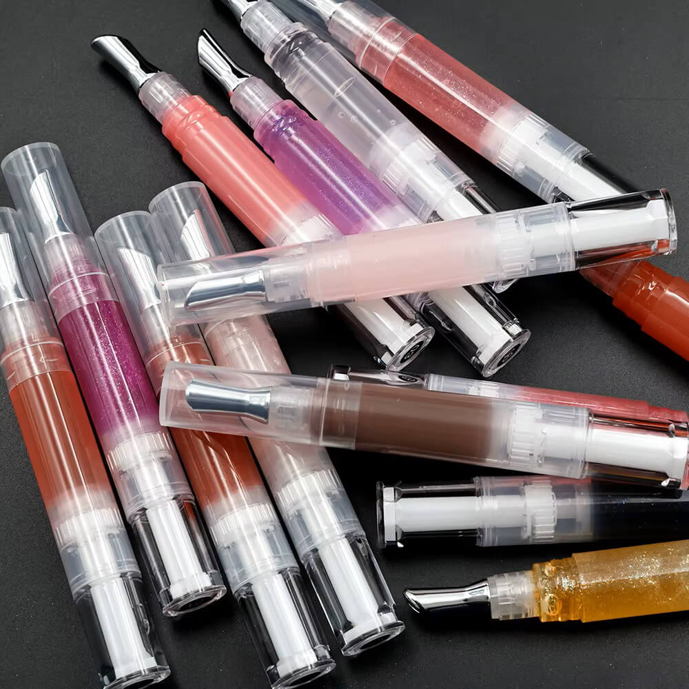 14 color lip oil magic color changing moisturizing vegan shimmer lip tint oil