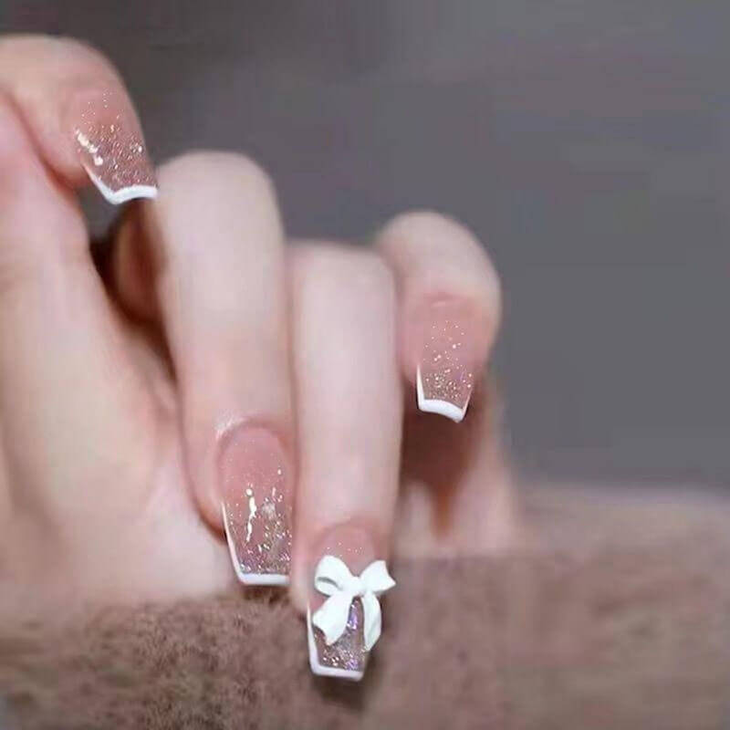 Nail art patch collection fake nails diamond nails tips 24pcs