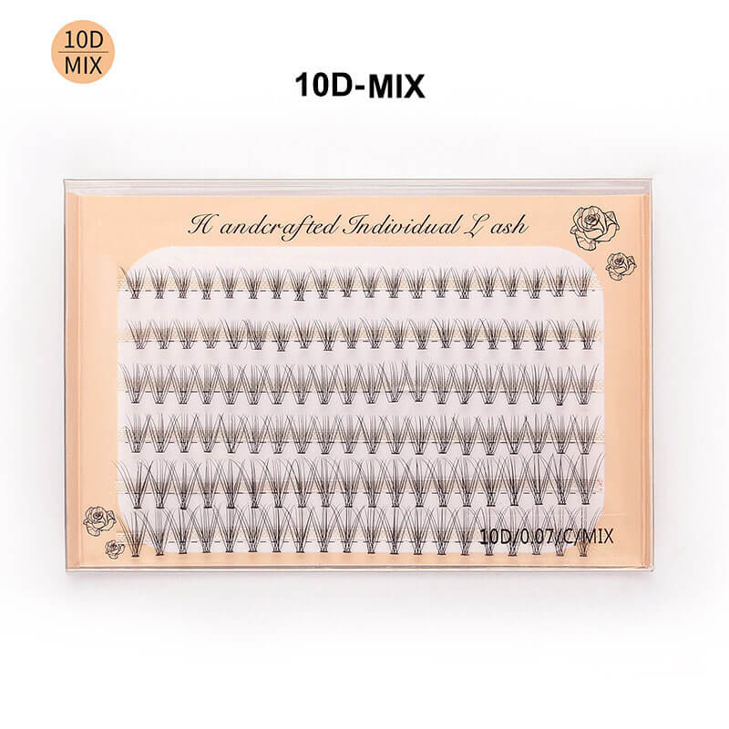 10D false eyelashes DIY eyelash segmented false lash six rows grafted