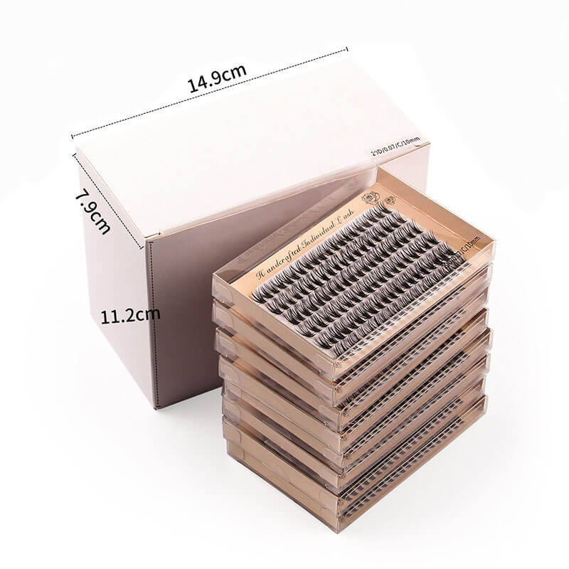 10D false eyelashes DIY eyelash segmented false lash six rows grafted
