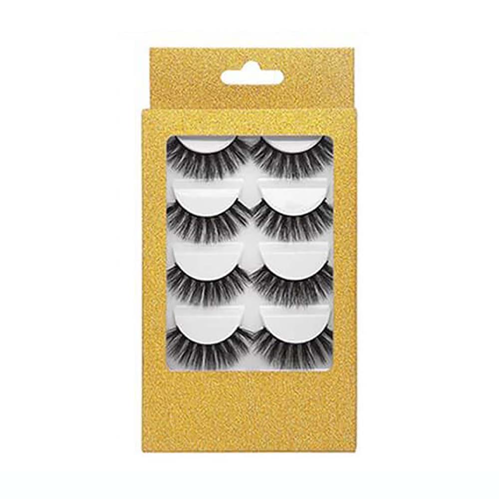 3D silk eyelash false lash set mink hair natural reusable long wear