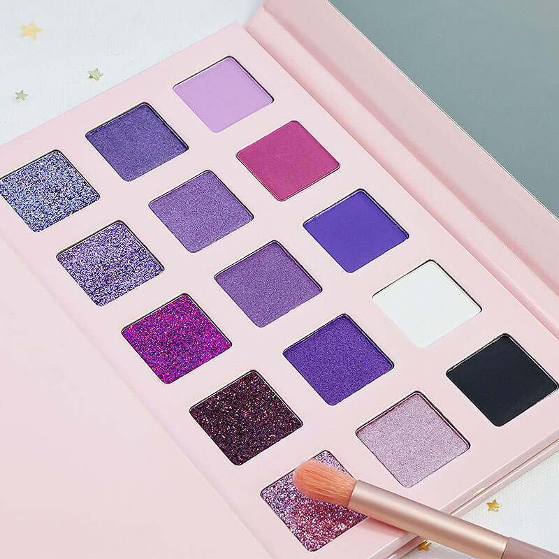15 color pink eyeshadow palette matte pearlescent high pigmented
