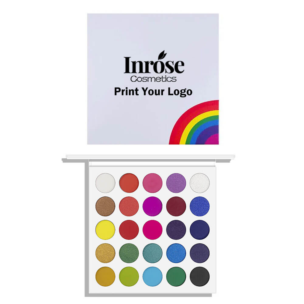 25 color rainbow eyeshadow palette waterproof high pigmented