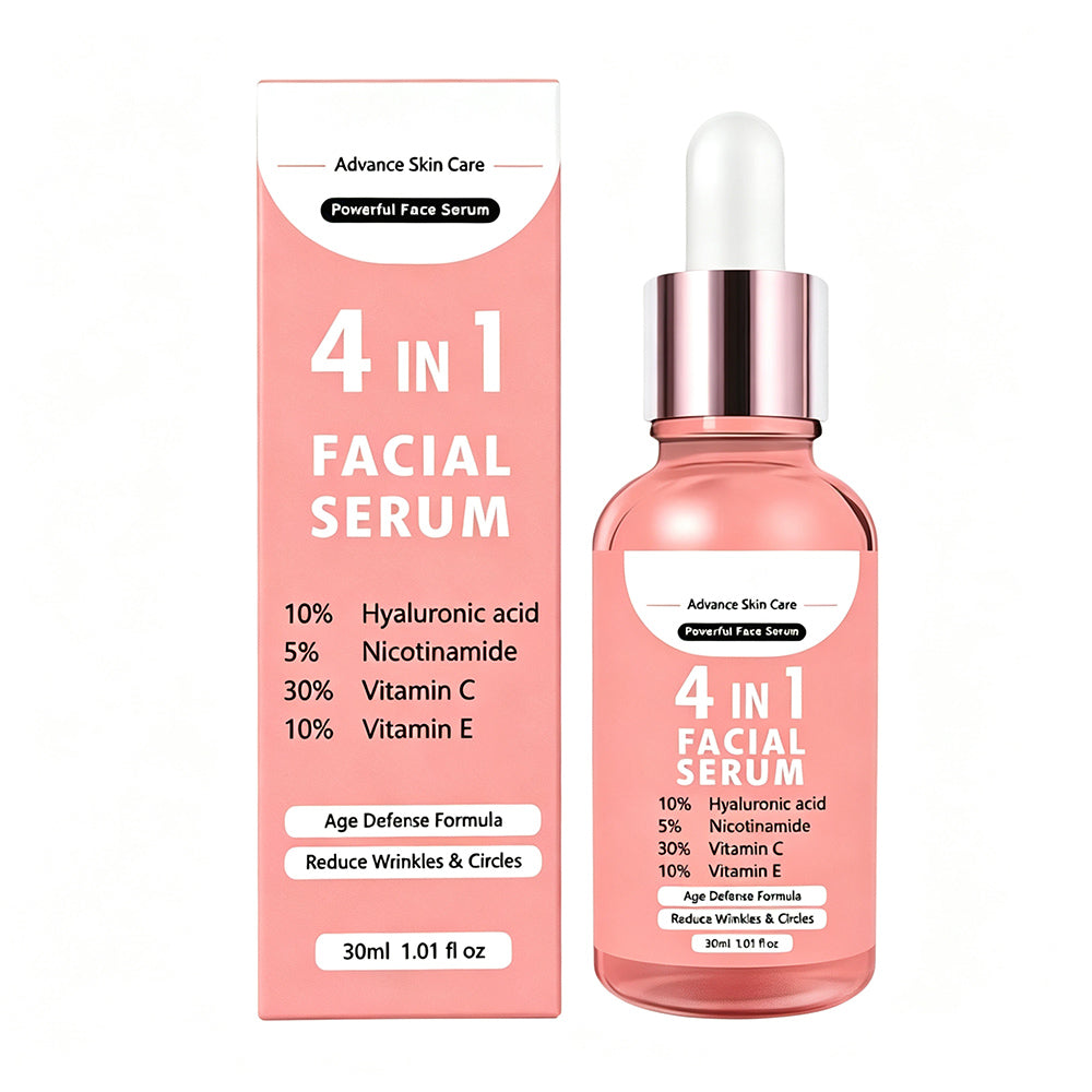 Face Serum Anti Aging Vitamin C Essence Hyaluronic Acid Nourishing 30ml
