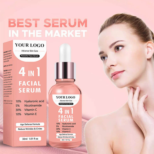 Face Serum Anti Aging Vitamin C Essence Hyaluronic Acid Nourishing 30ml