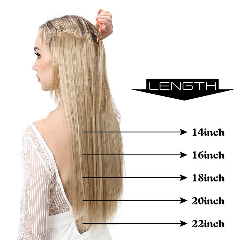 Long straight hair extensions women wigs natural wig one-piece