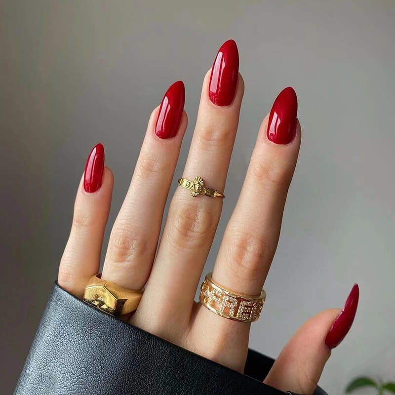 Wearable press on nails solid color nail pieces nail art nail patches