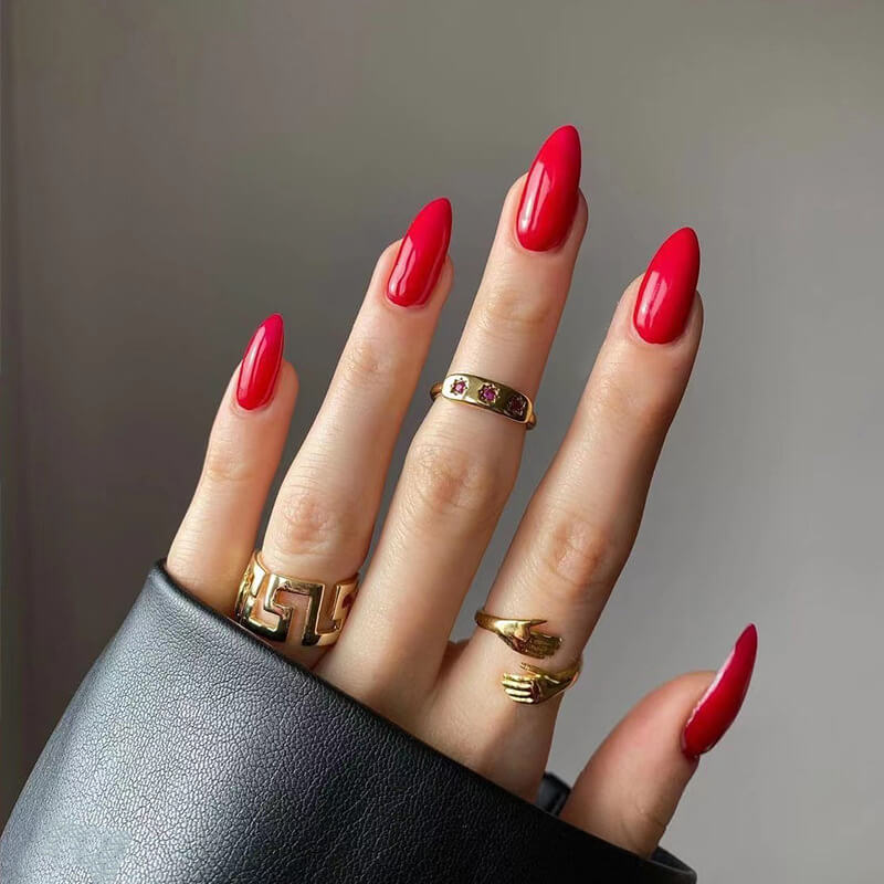 Wearable press on nails solid color nail pieces nail art nail patches
