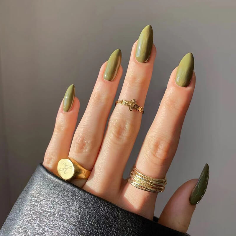 Wearable press on nails solid color nail pieces nail art nail patches