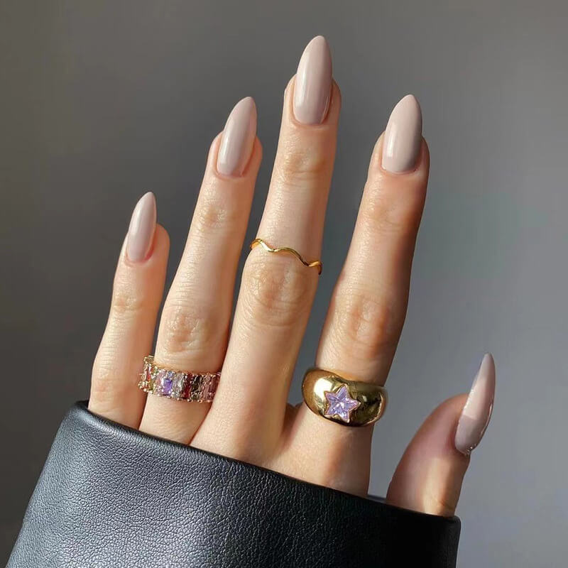 Wearable press on nails solid color nail pieces nail art nail patches
