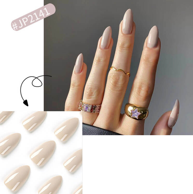 Wearable press on nails solid color nail pieces nail art nail patches