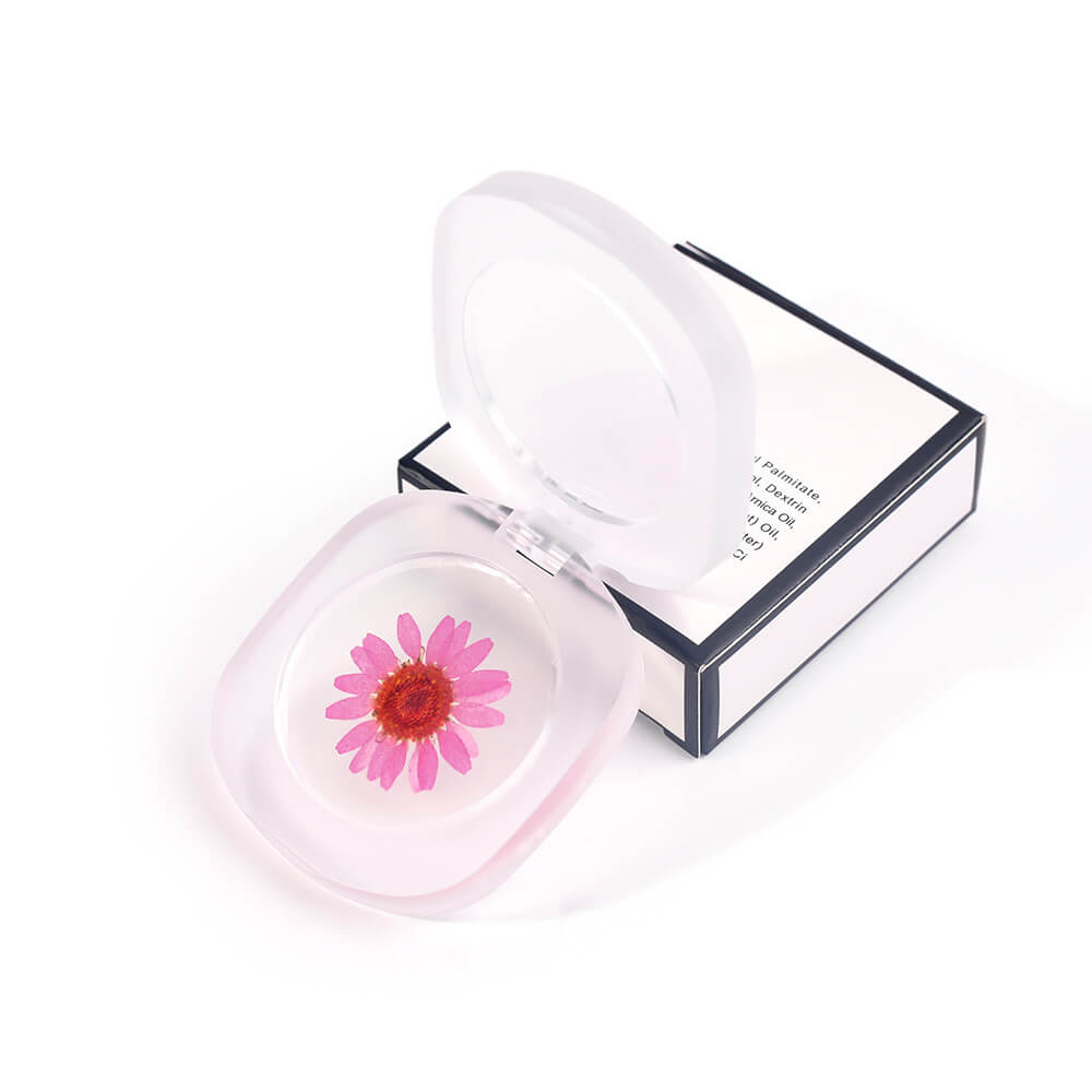 2 color jelly blush rouge cream lip cheek lipstick permanent real flower temperature change