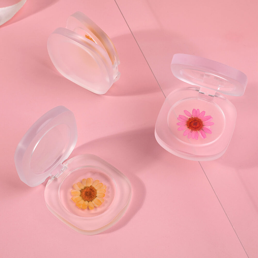 2 color jelly blush rouge cream lip cheek lipstick permanent real flower temperature change