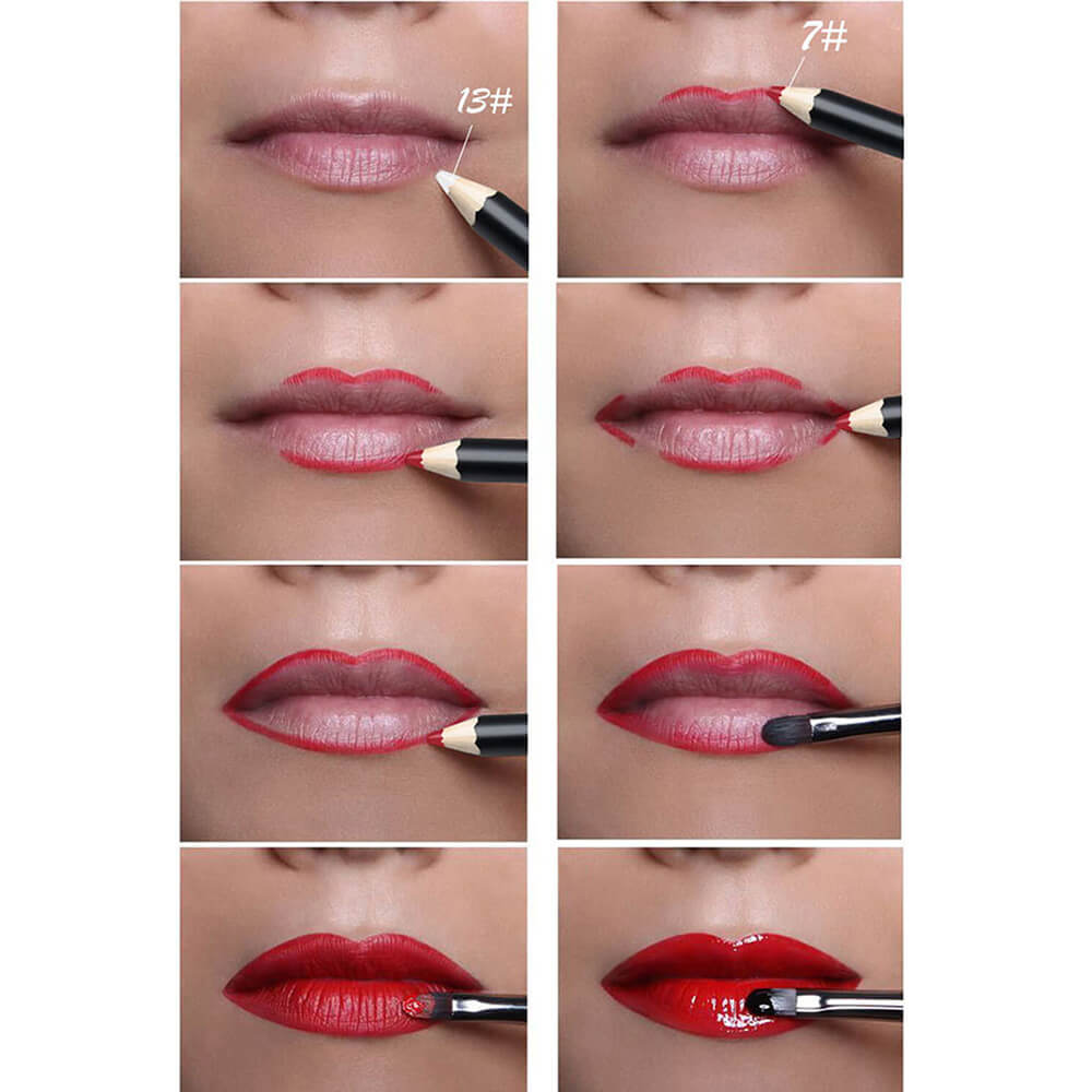 25 color lip liner matte lip color pencil black high pigmented