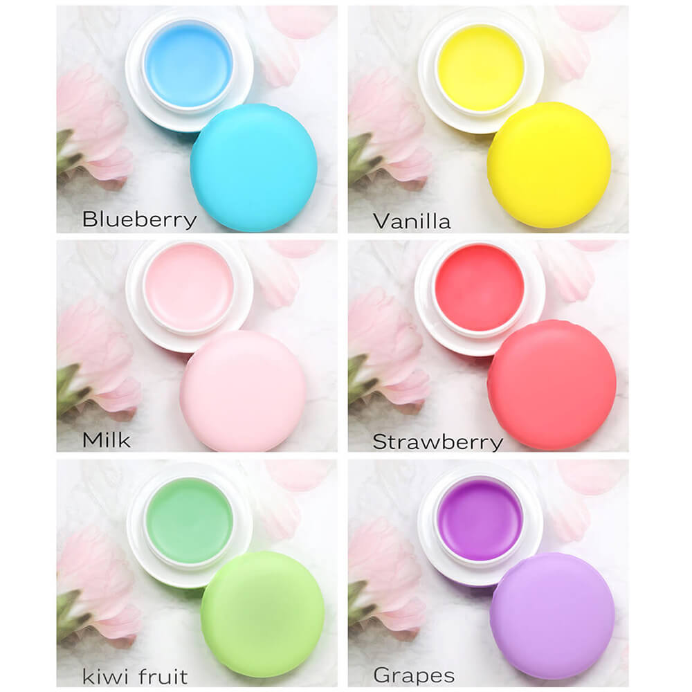 6 scent lip mask macaron exfoliate moisturizing lip care
