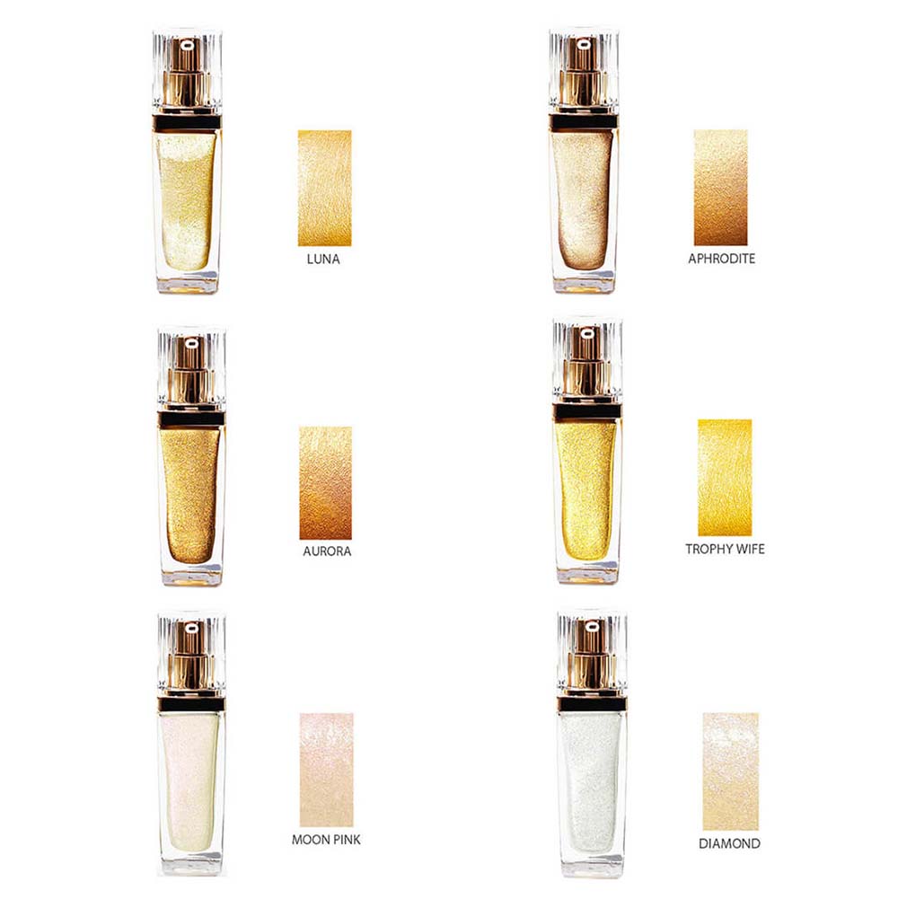 6 color liquid highlighter spray high pigmented long lasting