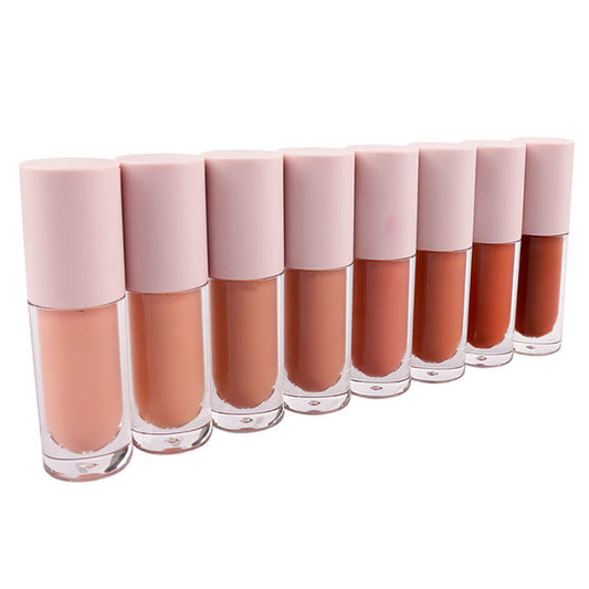 8 color liquid lipstick matte nonstick nude long lasting private label