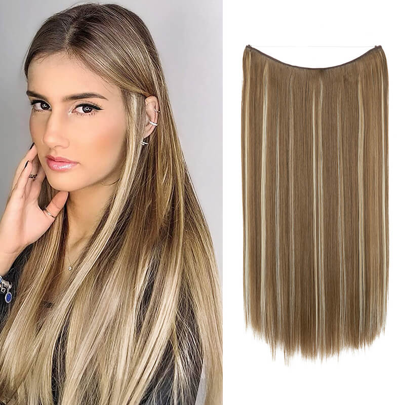 Long straight hair extensions women wigs natural wig one-piece