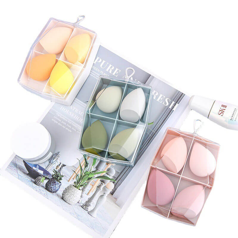 4 in 1 makeup sponge soft beauty blender powder puff various colors