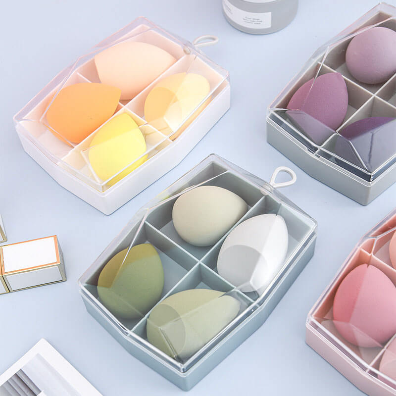 4 in 1 makeup sponge soft beauty blender powder puff various colors