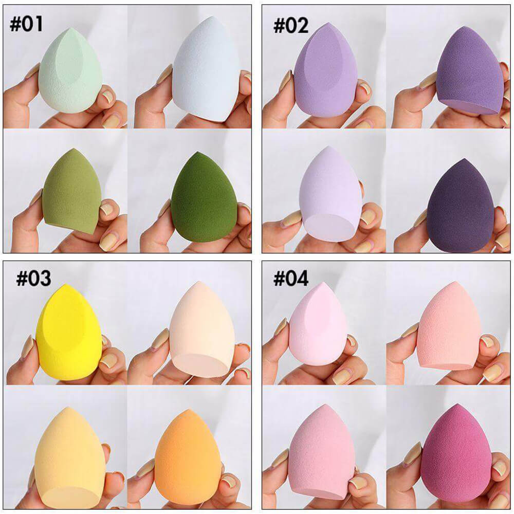 4 in 1 makeup sponge beauty blender bouncy puff various colors