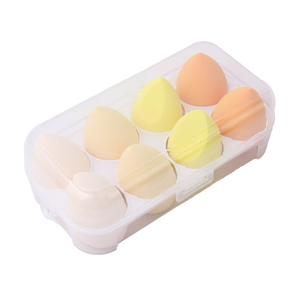 8 in 1 makeup sponge soft beauty blender bouncy puff various colors