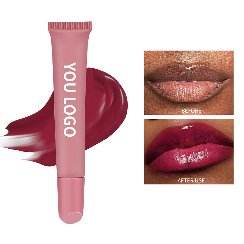 5 color polypeptide lip gloss moisturizing nourishing squeeze lip oil vegan