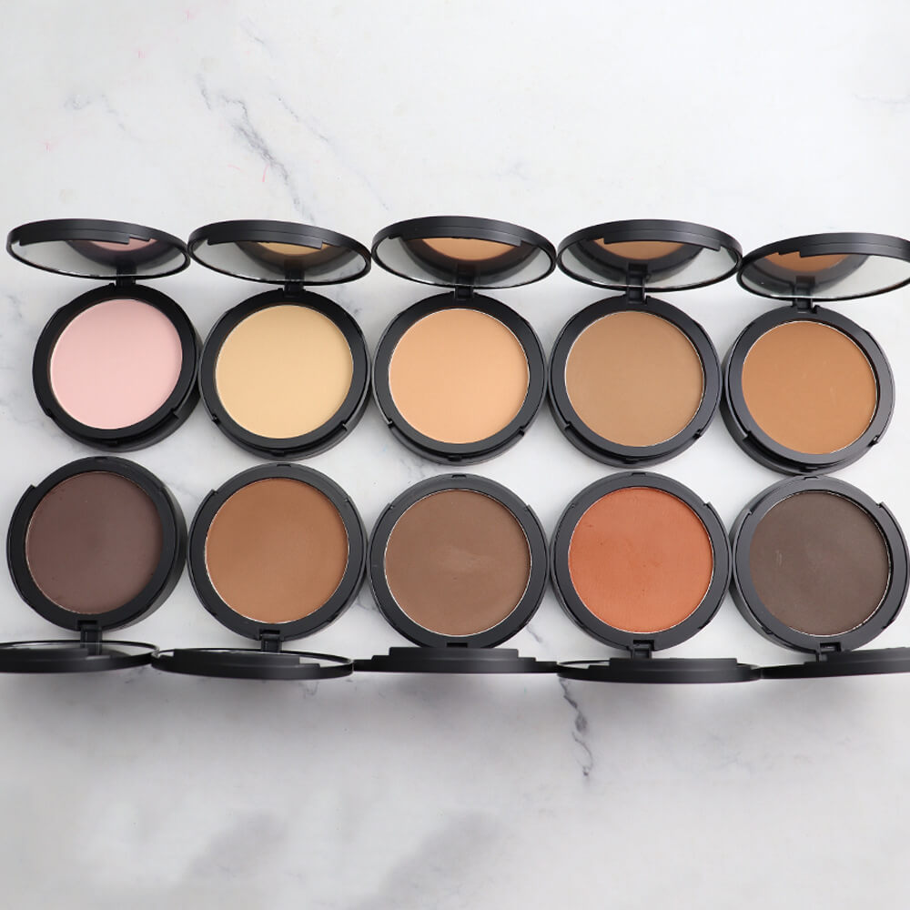 10 color pressed setting powder compact high pigmented