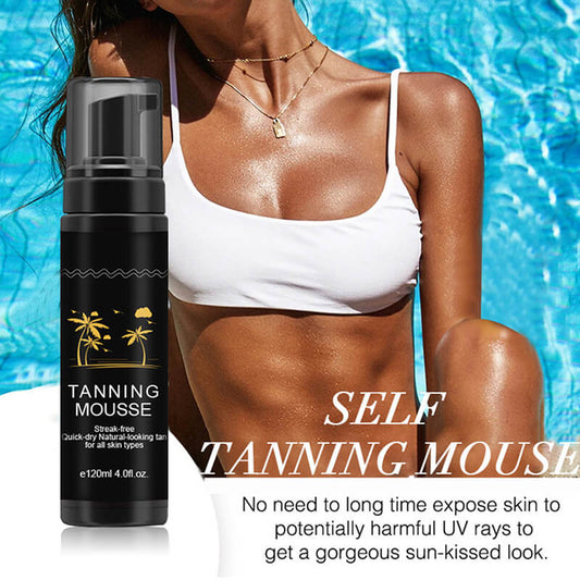 Tanning mousse bronzer moisturizing cream body tanning lotion sun beach