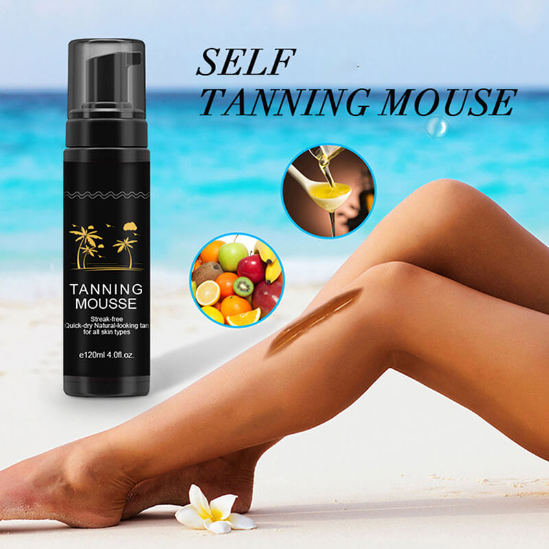Tanning mousse bronzer moisturizing cream body tanning lotion sun beach