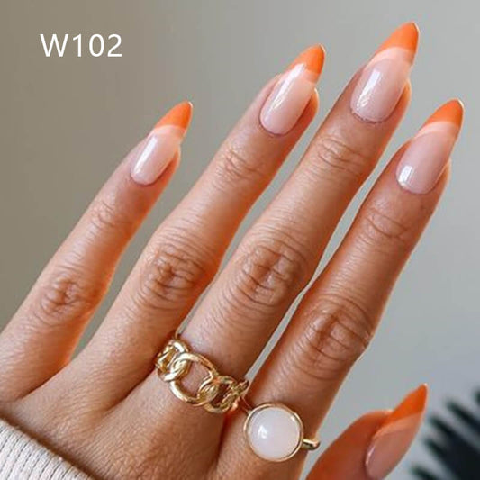 Press on nails long ballet false nails french butterfly diversified