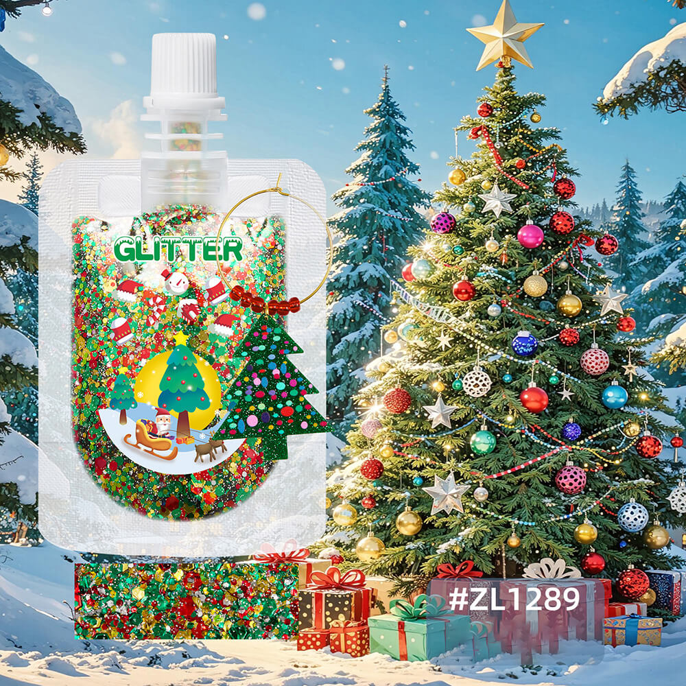 10 color glitter gel Christmas series sequin body face decoration shimmer gel