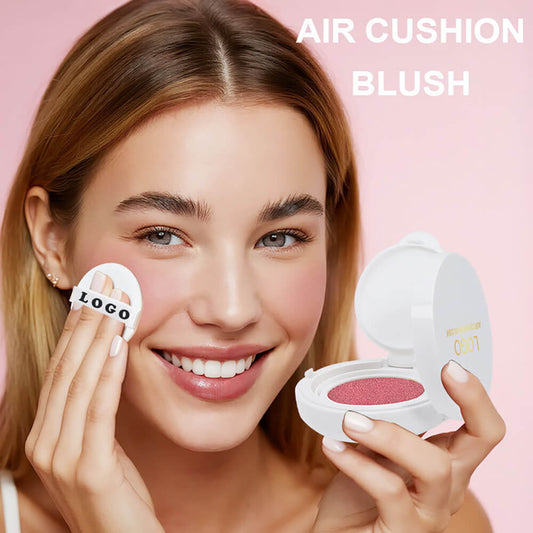 6-Color Air Cushion Liquid Blush Matte Finish High Pigment Long-Lasting Waterproof