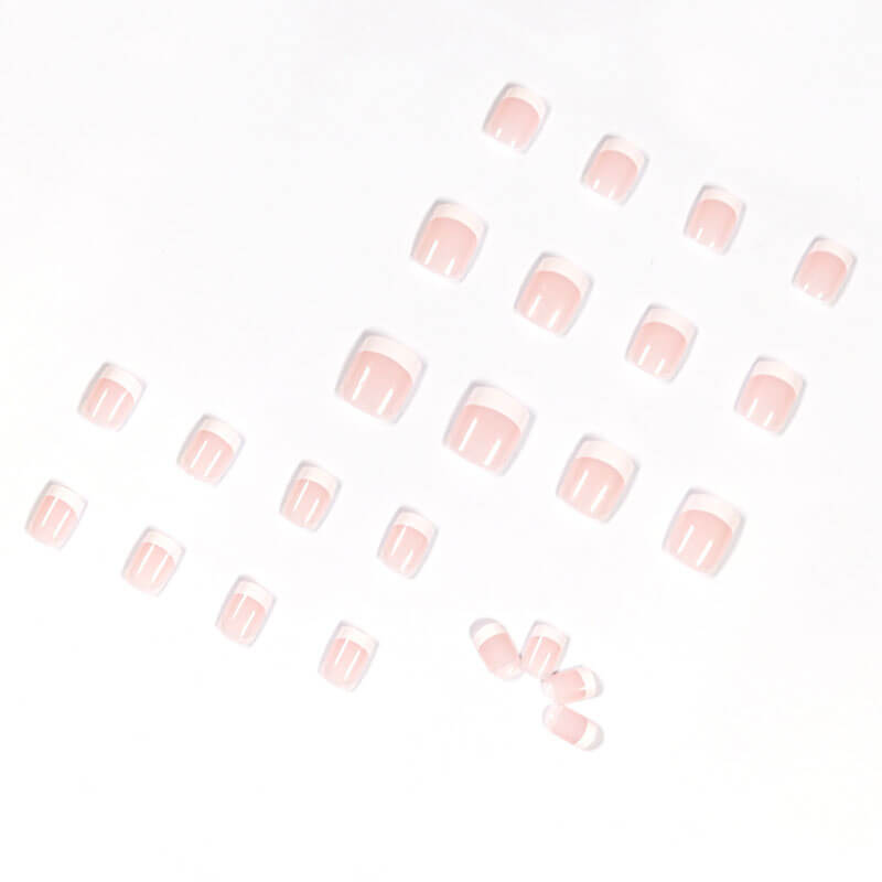 Pink press on nails manicure fake nails nail patches removable