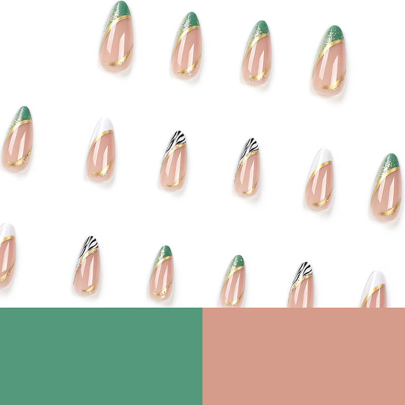 Nails fake nails wearable manicure French style nail art finished nails