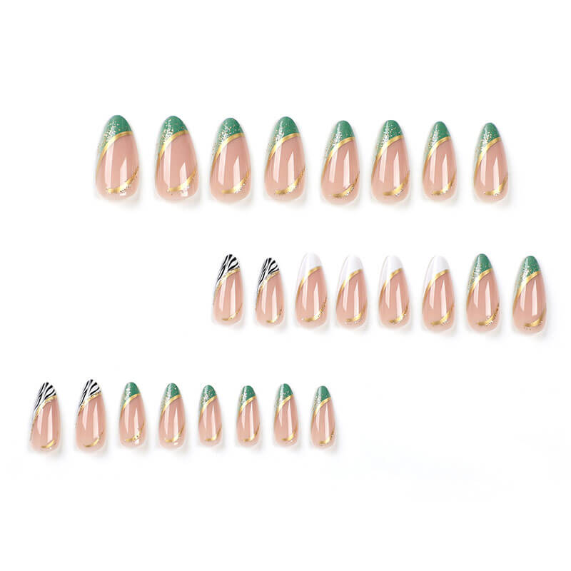 Nails fake nails wearable manicure French style nail art finished nails