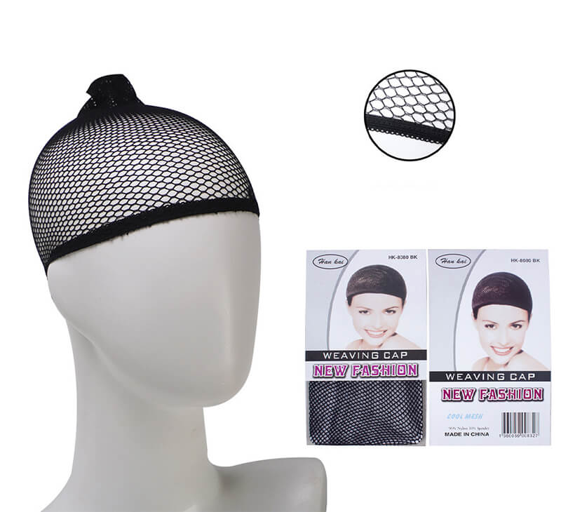 Wigs black curly hair center-parted chemical fiber headgear wig