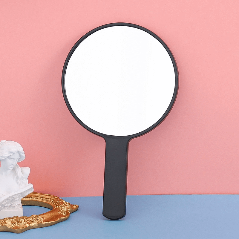 5 color makeup mirror round shape dressing portable handheld mirrors 12*21.5cm