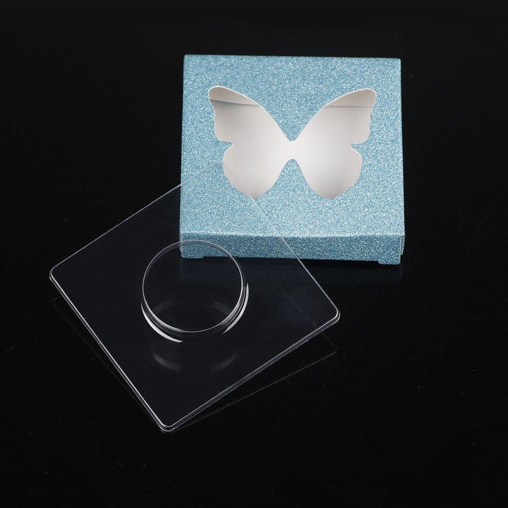 12 color butterfly eyelash box square lash packaging box fashion style