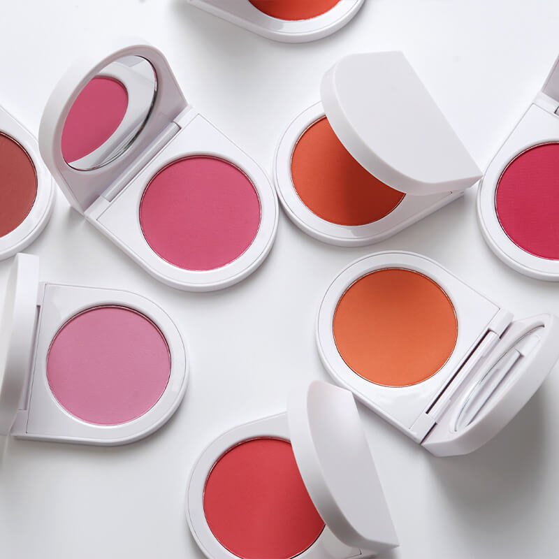 8 color blush blusher powder highlighter high pigmented private label