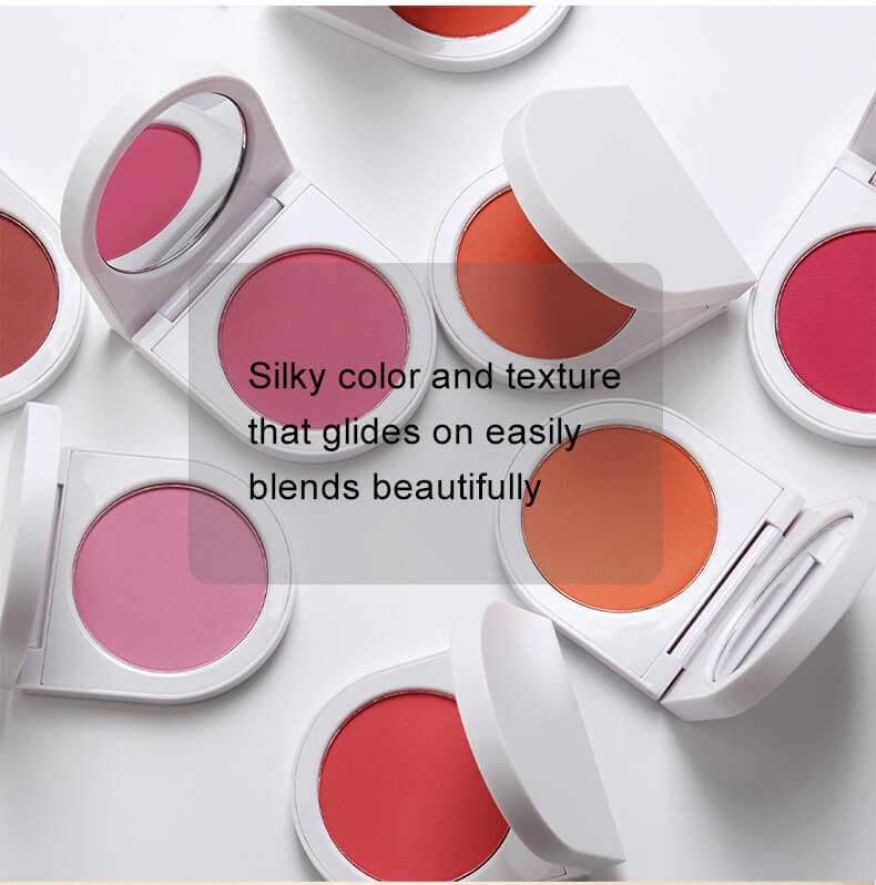 8 color blush blusher powder highlighter high pigmented private label