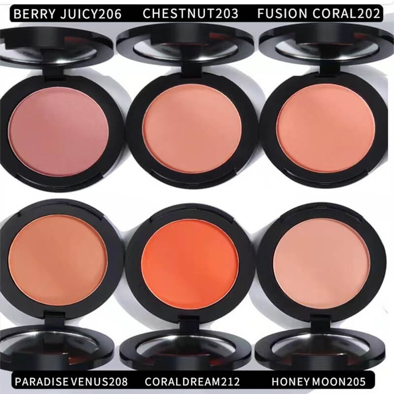 12 color blush blusher pressed powder cheek brighten high pigmented