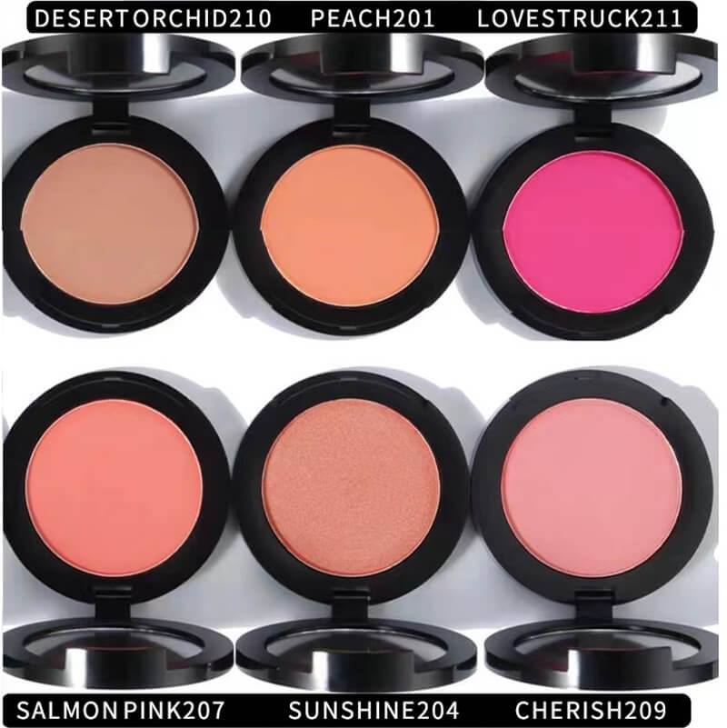 12 color blush blusher pressed powder cheek brighten high pigmented