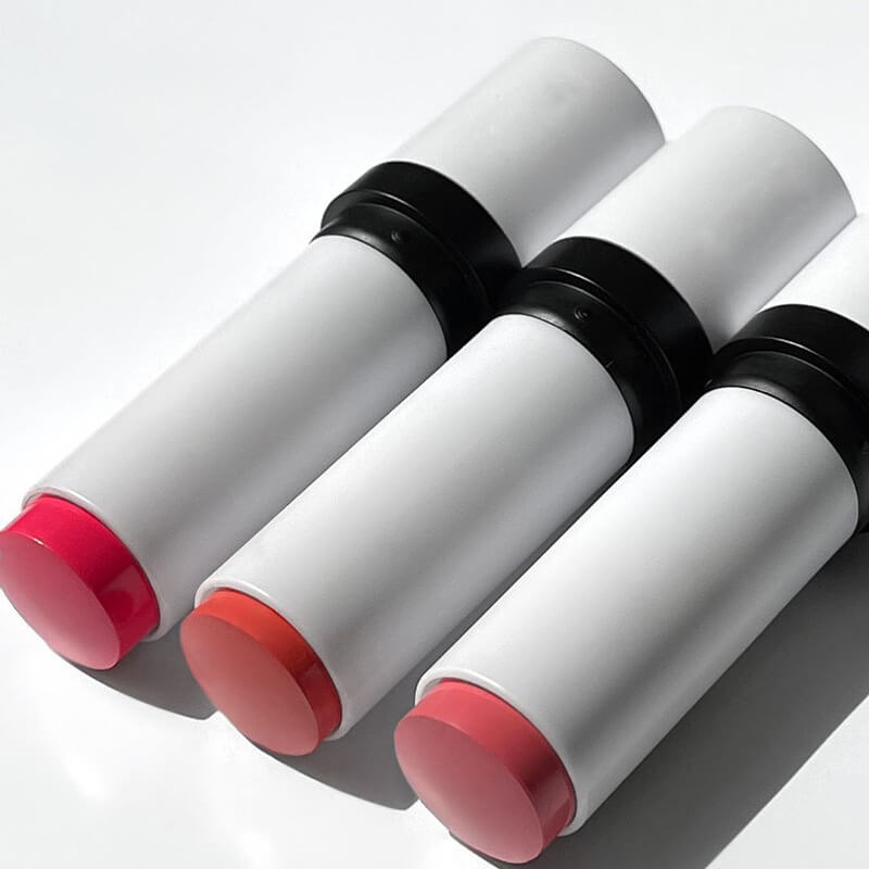 5 color cream blush stick double-ended blusher with brush waterproof