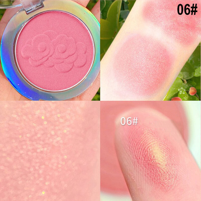6 color blush powder eye shadow matte shimmer long lasting