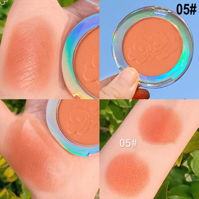 6 color blush powder eye shadow matte shimmer long lasting