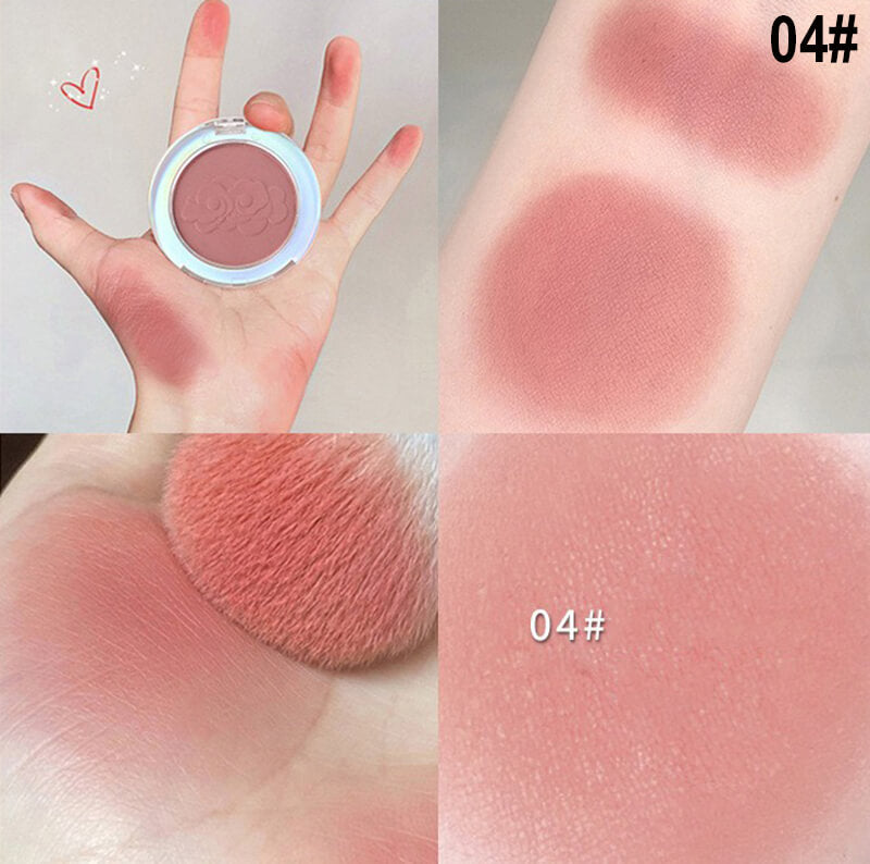 6 color blush powder eye shadow matte shimmer long lasting