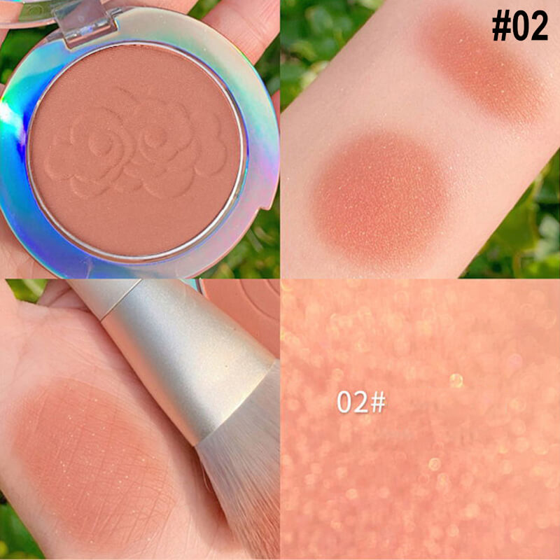 6 color blush powder eye shadow matte shimmer long lasting