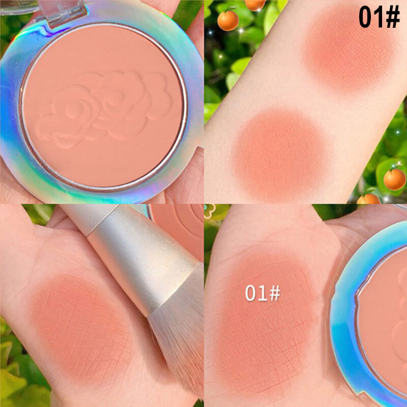6 color blush powder eye shadow matte shimmer long lasting